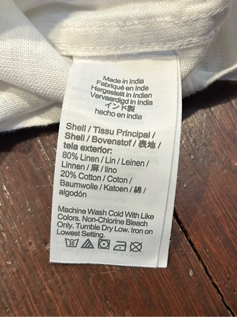 J. Crew White Linen Short-Sleeve Button-Down Shirt